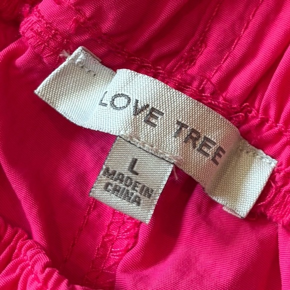 LOVETREE Vibrant Pink Nylon Windbreaker Drawstring Pants, Size L - Picture 11 of 11